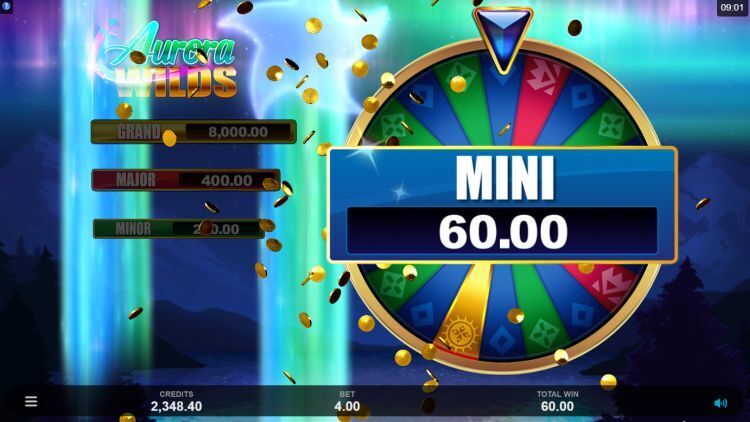 Aurora Wilds Microgaming online slot bonus