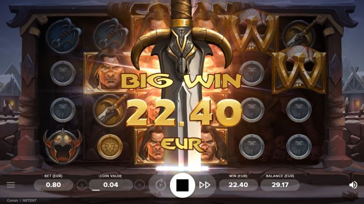 Conan slot review Netent big win