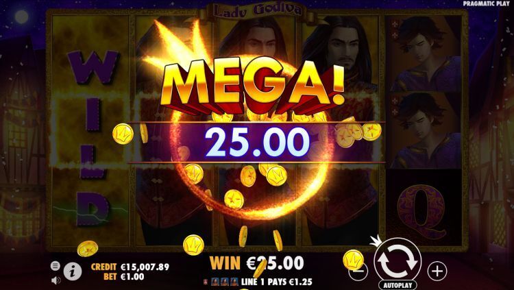 Lady Godiva online slot win