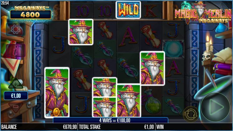 Magic Merlin Megaways gokkast mega win