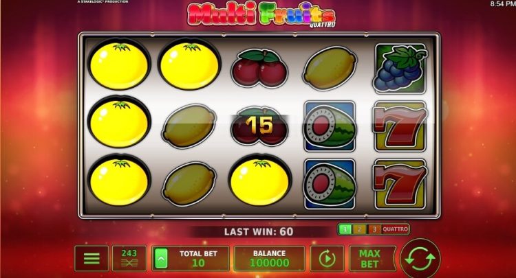 Multi Fruits Quattro gokkast review Stakelogic
