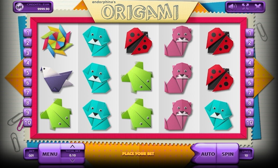 Origami gokkast