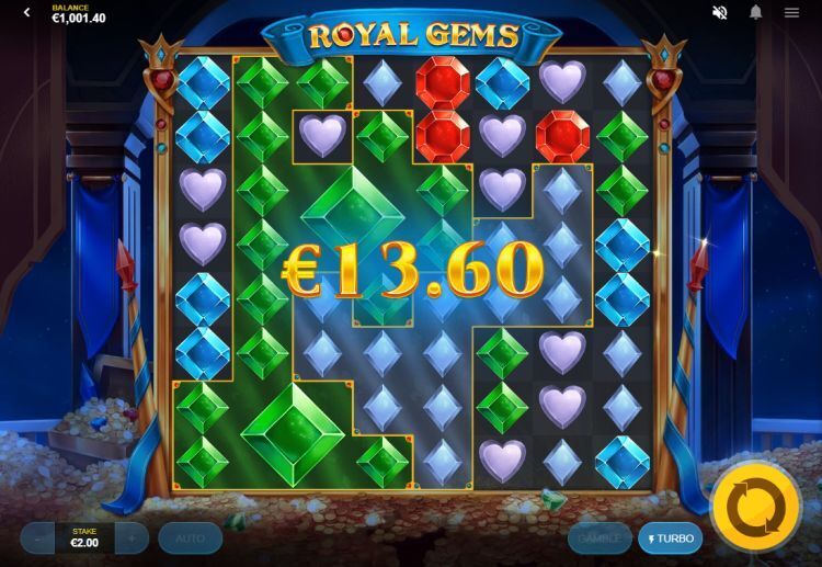 Royal Gems slot win