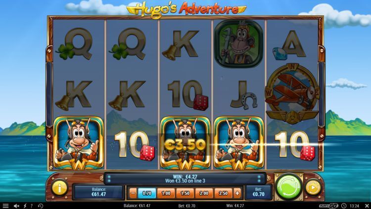hugo's adventure slot play n go