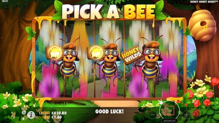 Honey Honey Honey online slot bonus feature