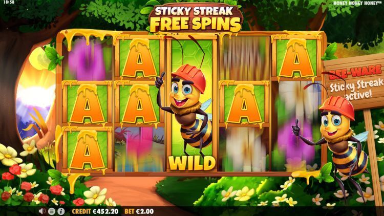 Honey Honey Honey slot bonus spins