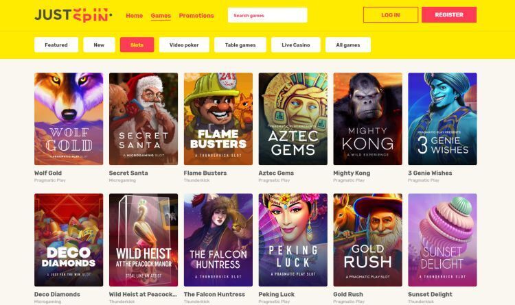 Justspin casino review spelaanbod