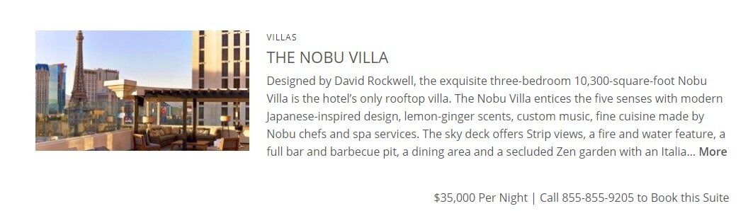 Nobu Villa Las Vegas