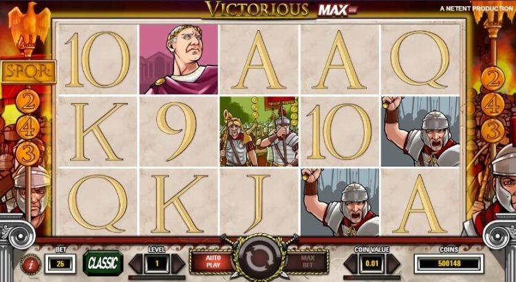 Victorious Max online slot gameplay