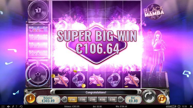 Black Mamba gokkast super big win