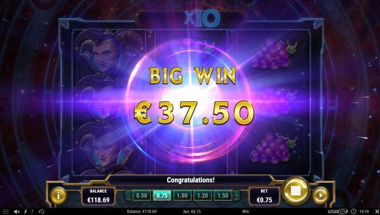 Chronos Joker slot Play'n GO review big win