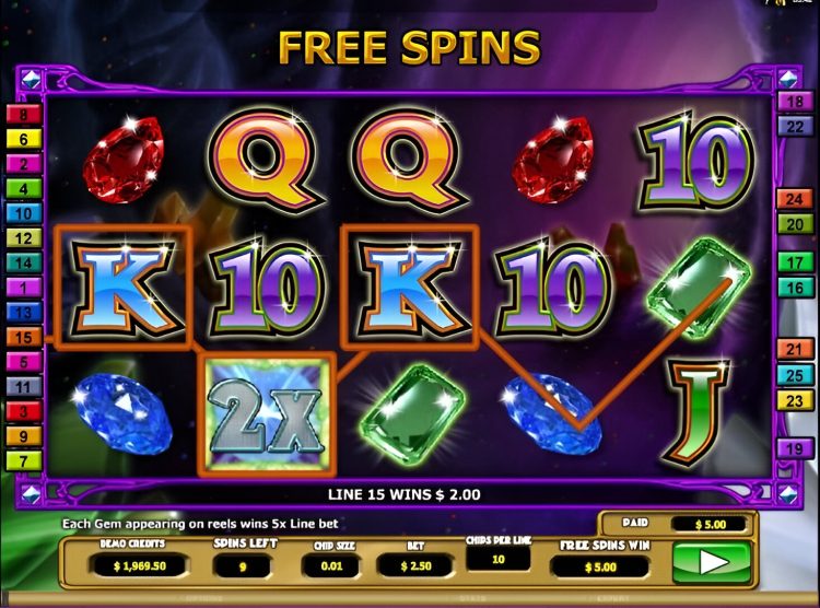 Crystal Gems slot 2 by 2 Gaming