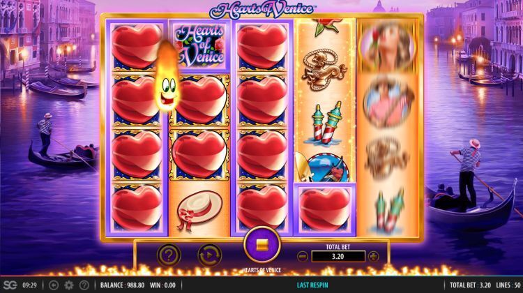 Hearts of venice slot review respin