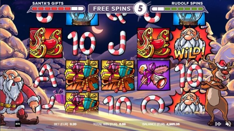 Santa vs Rudolf slot bonus Free Spins