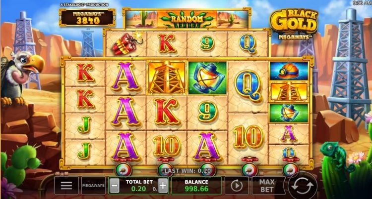 Black Gold Megaways online gokkast gameplay