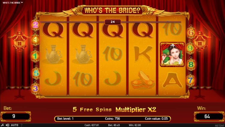 Who's The Bride online slot bonus