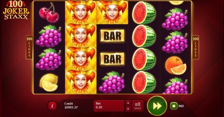 100 Joker Staxx slot gameplay