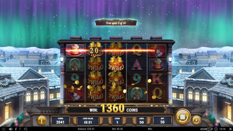 Xmas Magic online slot bonus win