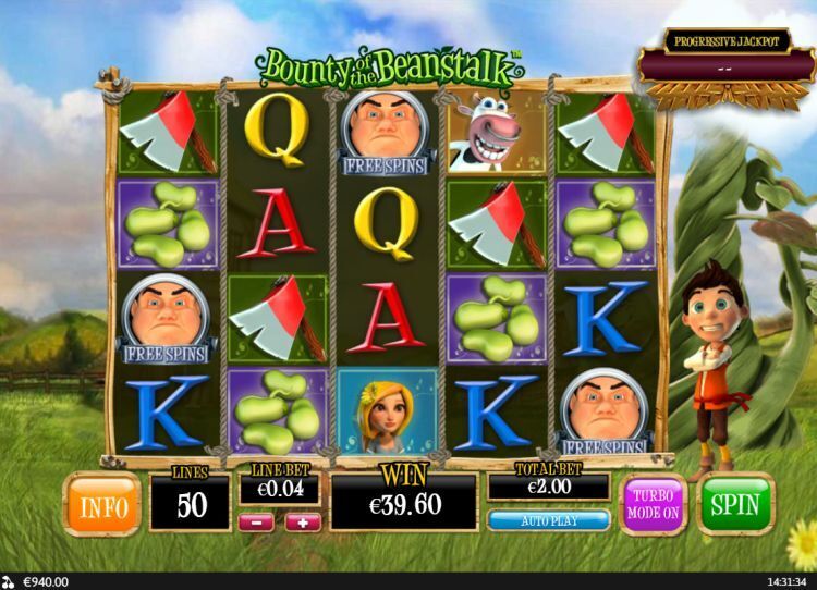 Bounty of the Beanstalk slot review playtech bonus trigger