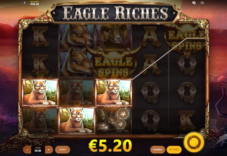 Eagle Riches slot win