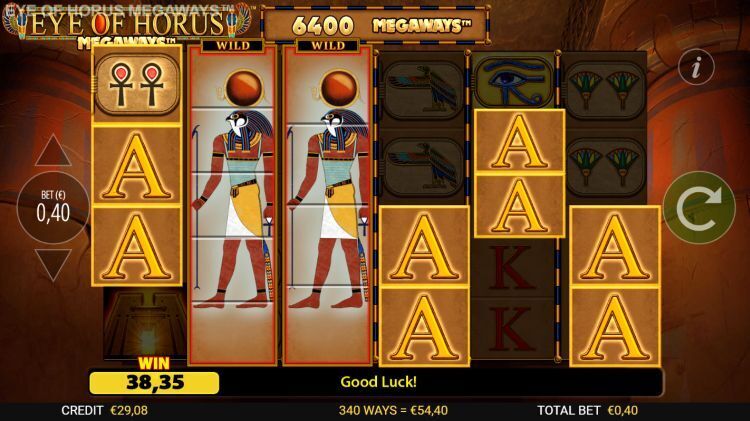 Eye of Horus megaways slot review big win