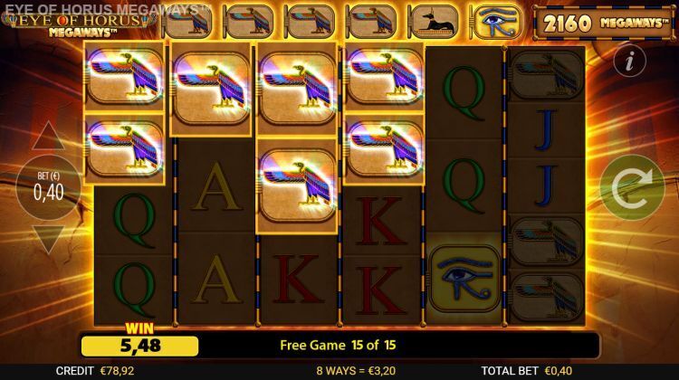 Eye of Horus megaways slot review free spins