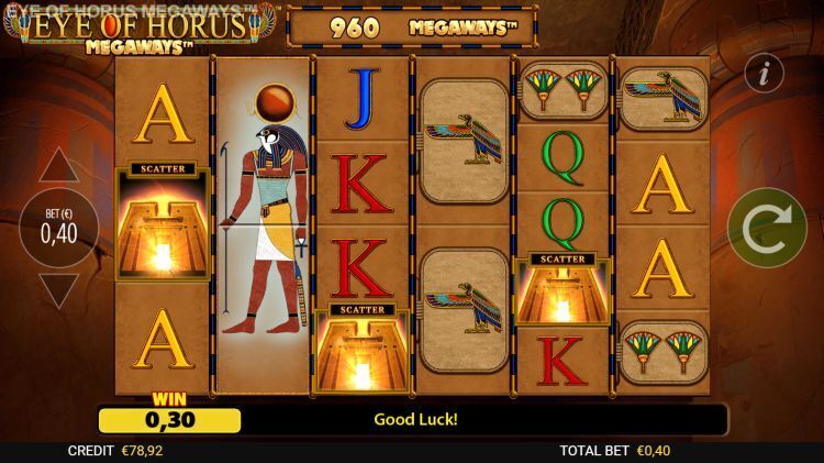 Eye of Horus megaways slot review free spins trigger