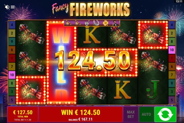 Fancy Fireworks slot review gamomat bonus win