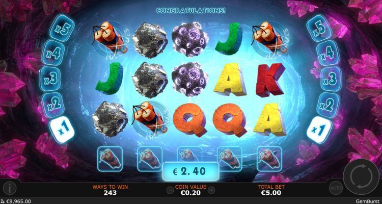 Gemburst slot review bonus trigger