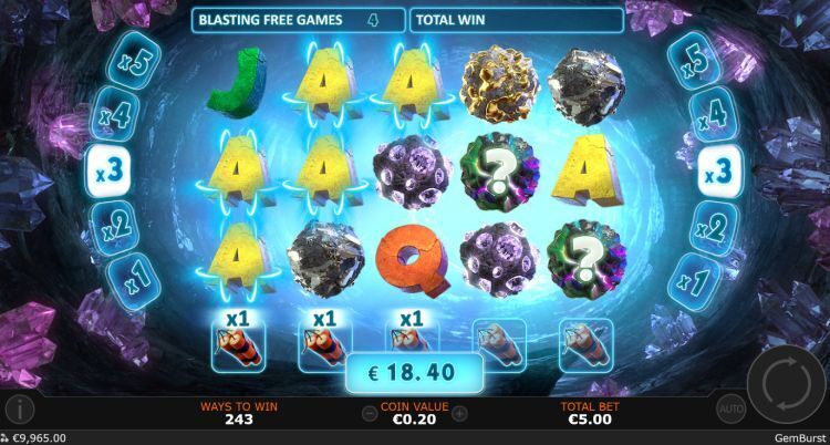 Gemburst slot review bonus win