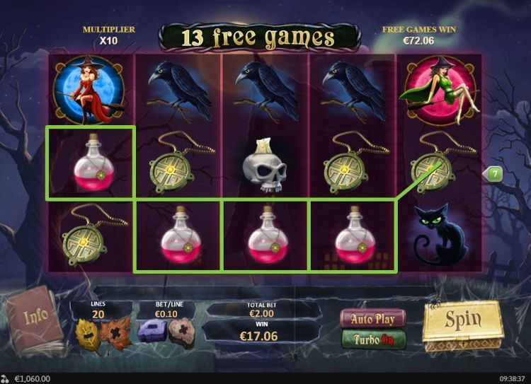 Halloween Fortune slot playtech free spins win