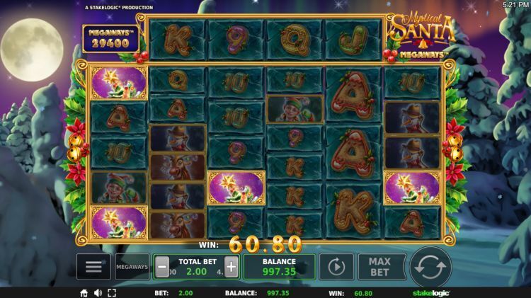 Mystical Santa Megaways online slot gameplay