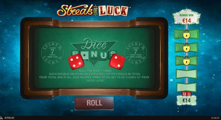 Streak of luck playtech review win feature