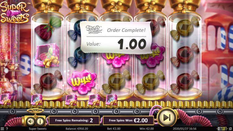 Super Sweets betsoft slot bonus win