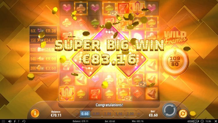 Wild Frames slot review Play'n GO super big win