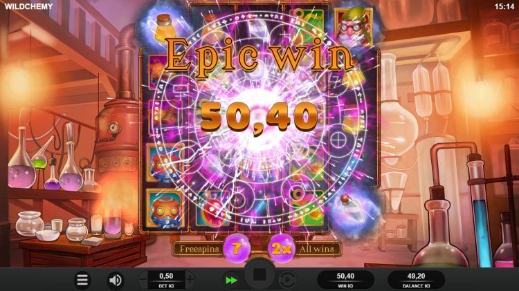 Wildchemy slot review epic win