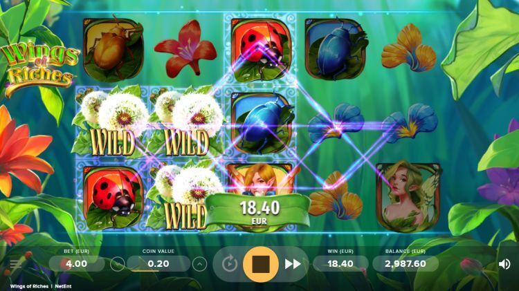 Wings of Riches slot gameplay