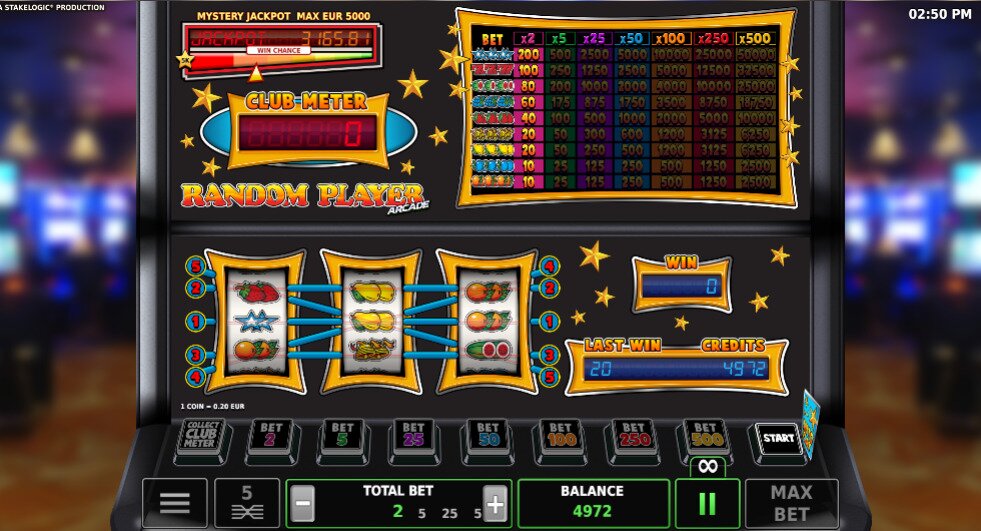 Random Player Arcade online slot review