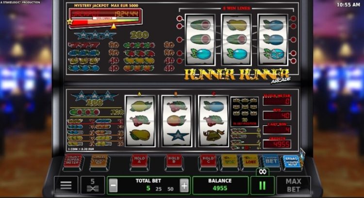 Runner Runner Arcade online slot review Stakelogic
