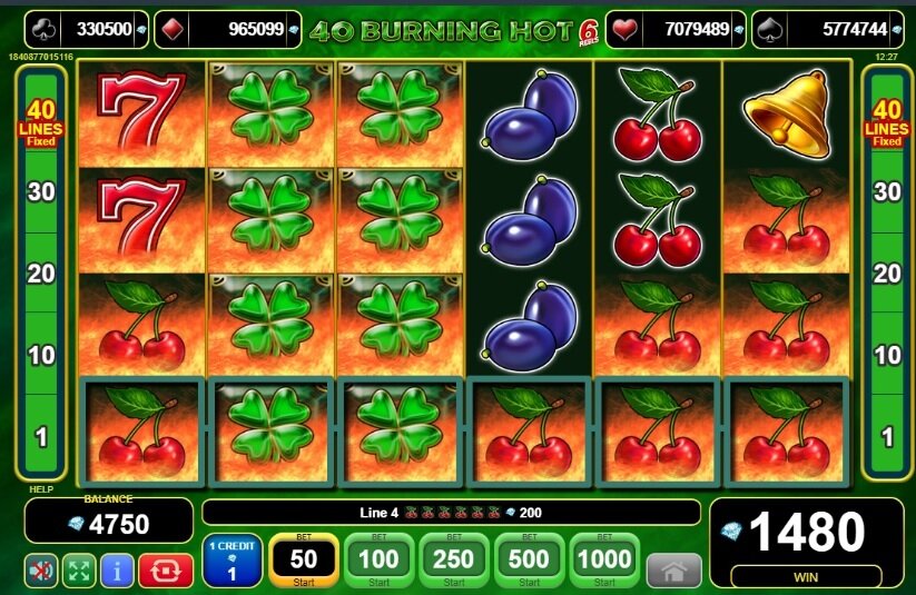 40 Burning Hot 6 Reels gokkast