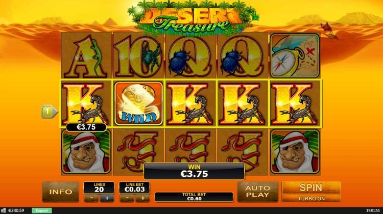 Desert Treasure gokkast review Playtech bonus