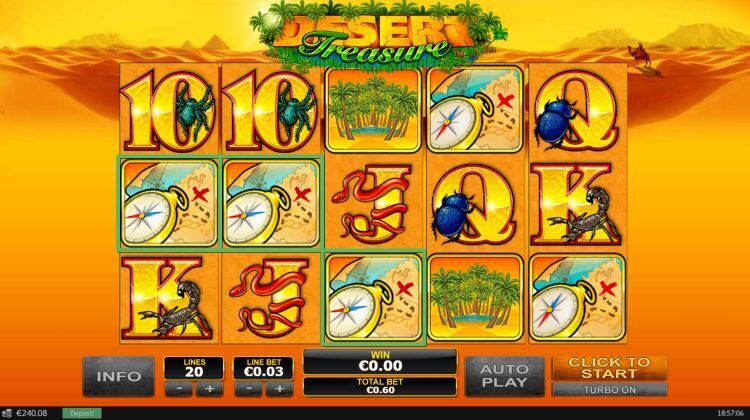 Desert Treasure slot review Playtech bonus
