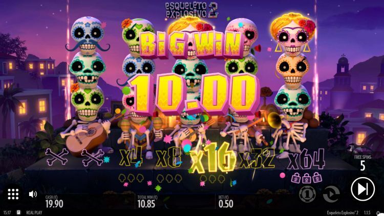 Esqueleto Explosivo 2 online gokkast review