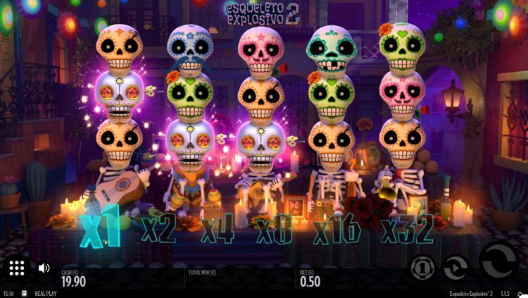 Esqueleto Explosivo 2 slot bonus trigger
