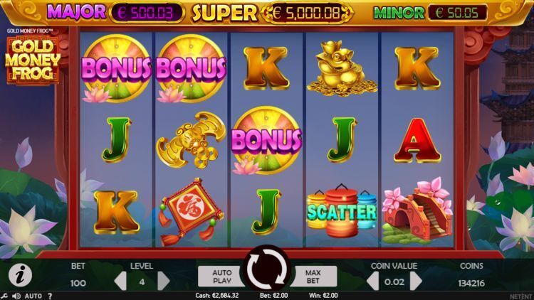 Gold Money Frog Netent slot bonus trigger