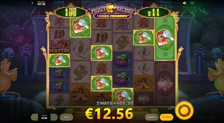 Piggy Riches Megaways slot big win