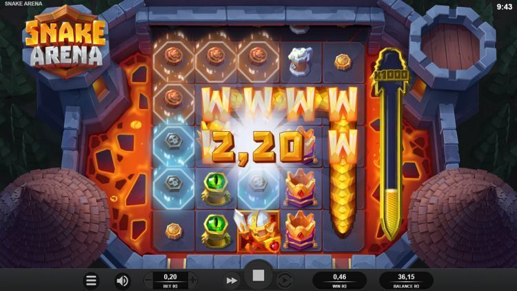 Snake Arena relax gaming slot review