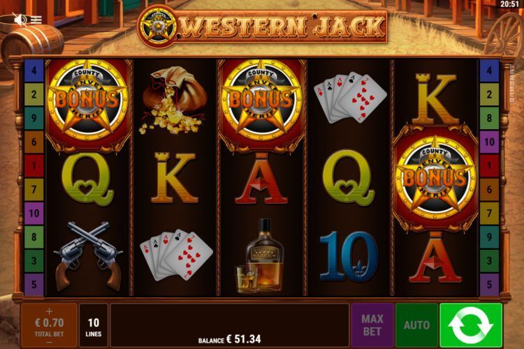 Western Jack Gamomat bonus trigger