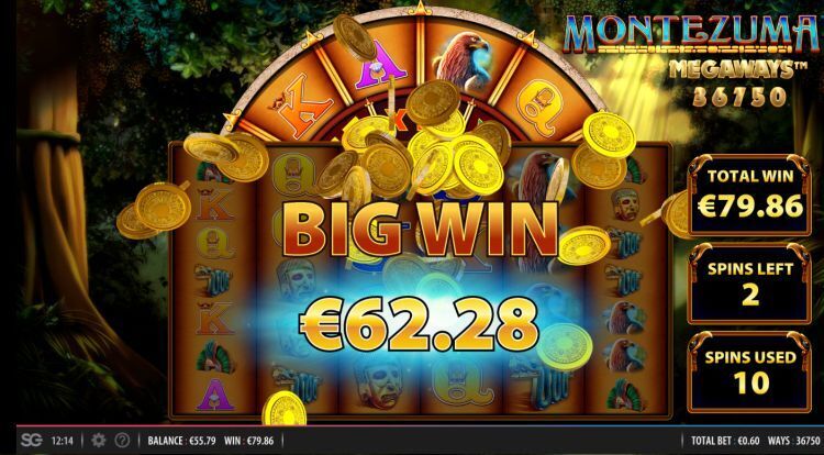 Montezuma Megaways slot big win