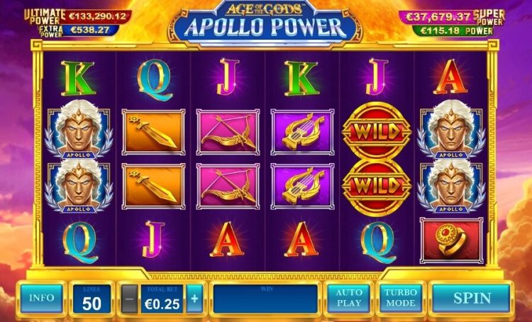 Age of the Gods Apollo Power online slot gameplay
